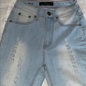 light washed jeans